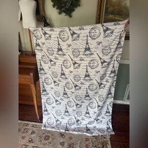 Paris Eiffel Tower Print Fabric Curtain 41 x 62